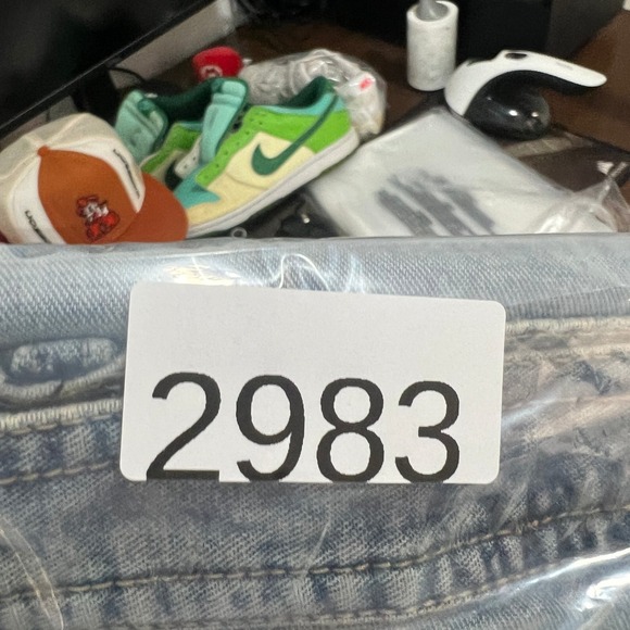 Vintage Billabong Wide-Leg Surf Jeans Men's 29x28.5" Light Wash Blue Baggy Y2K - Picture 9 of 9